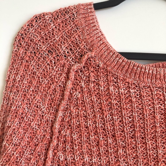 Free People Star Dune Orange Marled knit Sweater Small - Picture 5 of 9